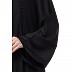 Premium Front open abaya with embroidery work- Black